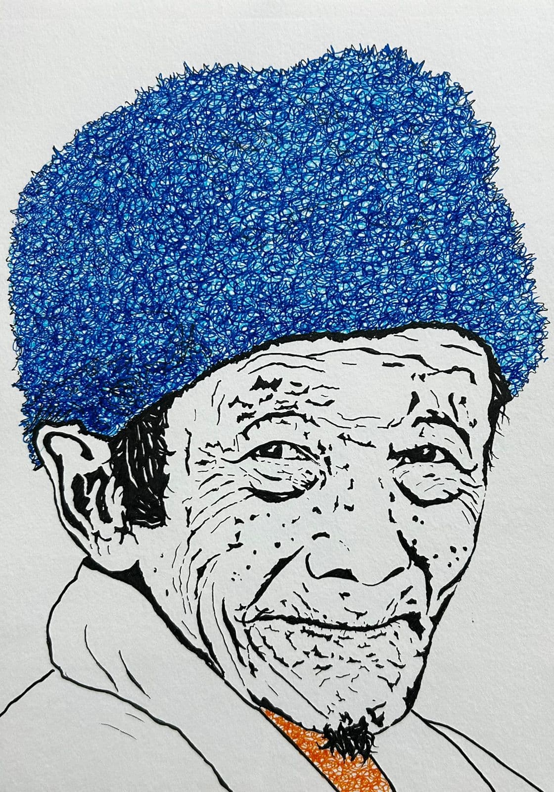 Ink artwork by Vikas Kumar (piece-20).