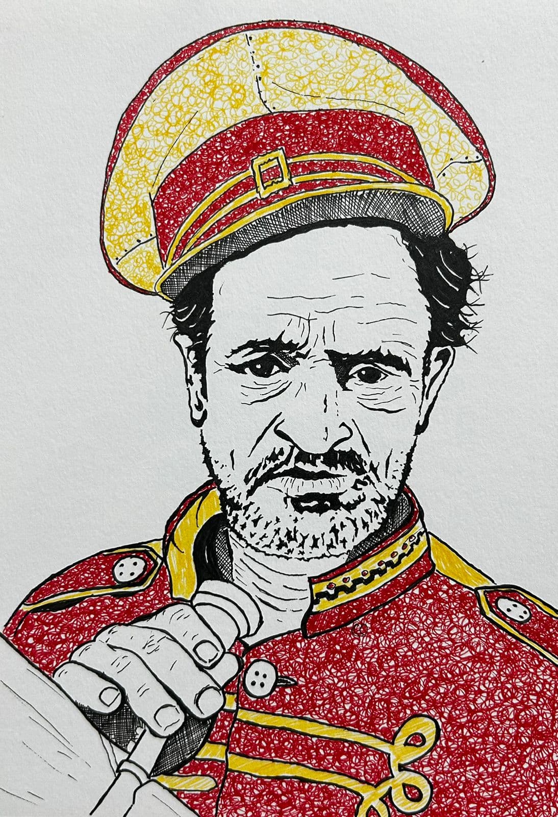 Ink artwork by Vikas Kumar (piece-40).