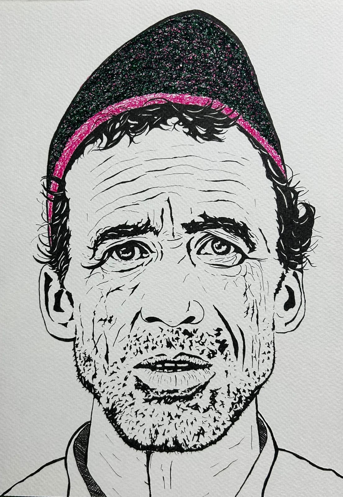 Ink artwork by Vikas Kumar (piece-52).